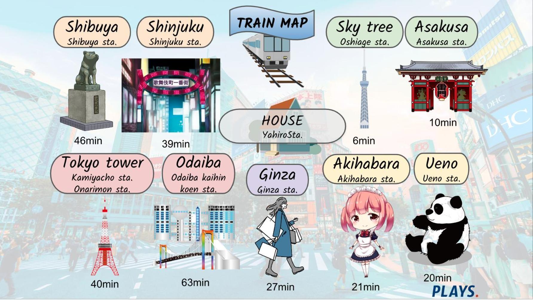Yahiro 4-Chome House 2F,3F Tokyo Eksteriør billede